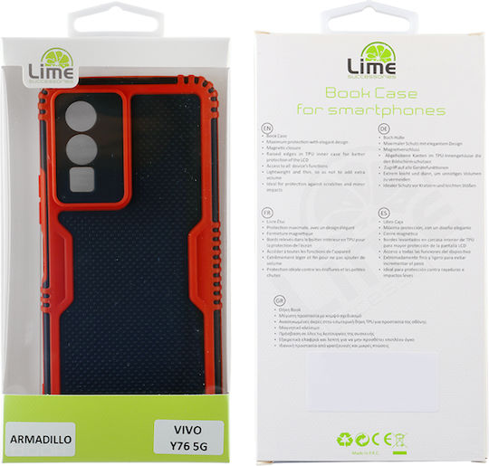 Lime Armadillo Camera Guard Back Cover Πλαστικό Κόκκινο (Vivo Y76 5G)