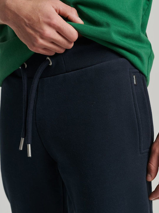 Sweatpants with Elastic Navy Blue