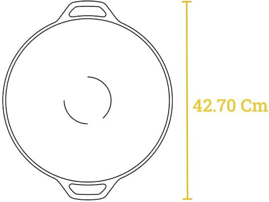 Lodge Wok made of Cast Iron 35.5cm