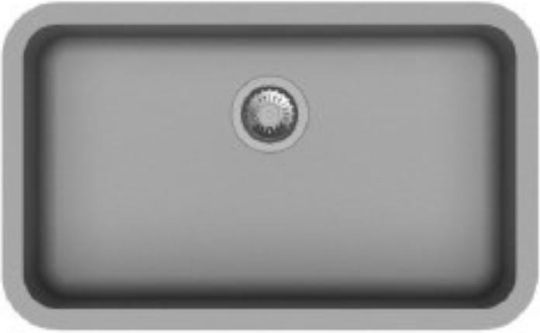 Macart Vigor U-100 MA.NE02067.10 Поддръжка Мивка от Синтетичен Гранит Ш78.5xД48см Оникс