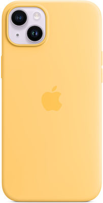 Apple Silicone Case with MagSafe Coperta din spate Silicon Sunglow (iPhone 14 Plus) MPTD3ZM/A