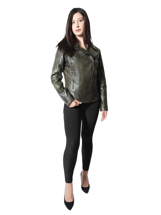 BO-NORA WOMEN'S LEATHER JACKET OIL