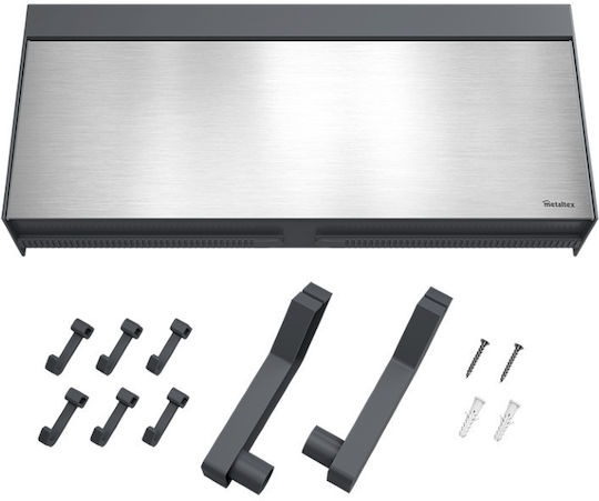Metaltex Tango Държач за Хартиени Кърпички Стенен Метален Сребрист 37.5x24.4x7см 254412