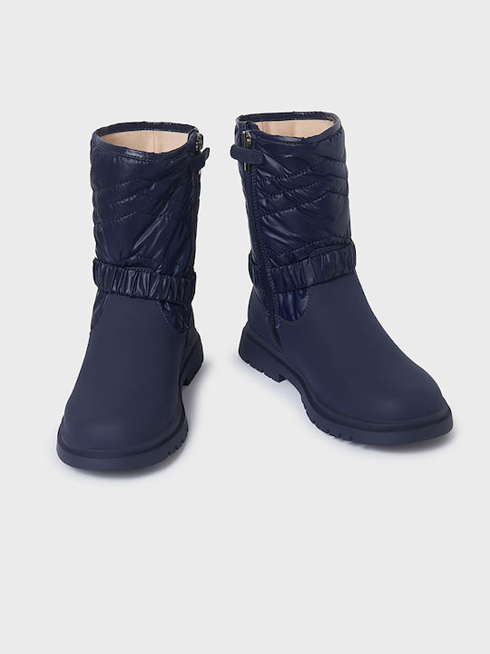 Mayoral Kids Boots with Zipper Navy Blue