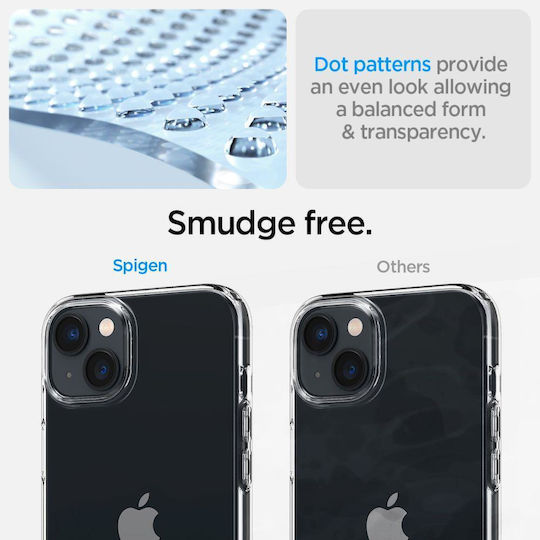 Spigen Crystal Pack Umschlag Rückseite Silikon 0.2mm Set mit Glas Transparent (iPhone 14 Plus)