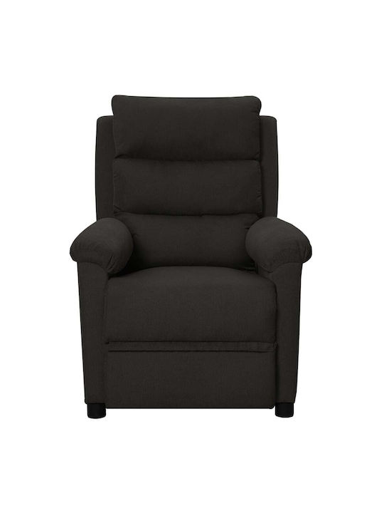 Fotoliu Relax cu Puf Negru 74x92x101.5cm