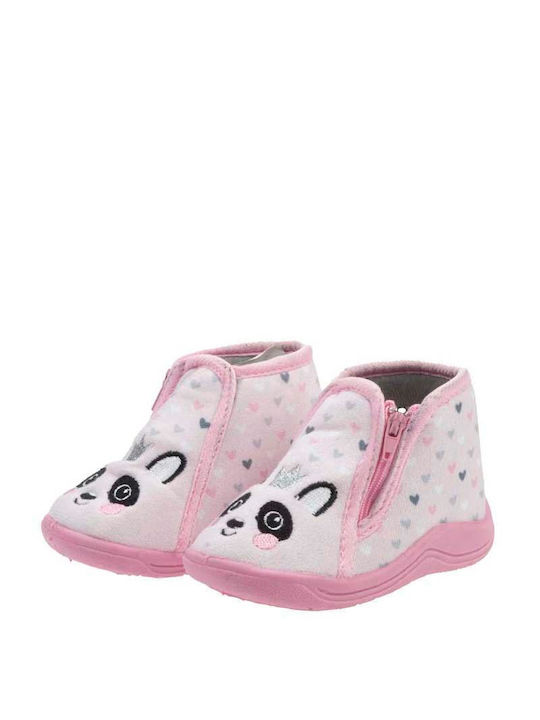 Meridian Shoes Kids Slipper Ankle Boot Pink