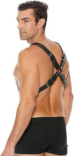 Shots Ouch Men's Chain Harness Black