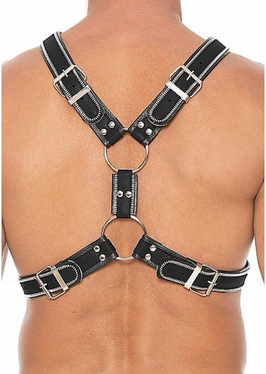 Shots Ouch Z Series Scottish Leather Harness Black