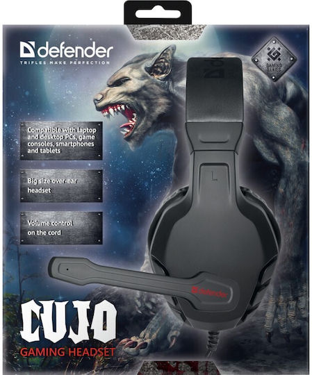 Defender Cujo Over Ear Gaming Headset με σύνδεση 2x3.5mm