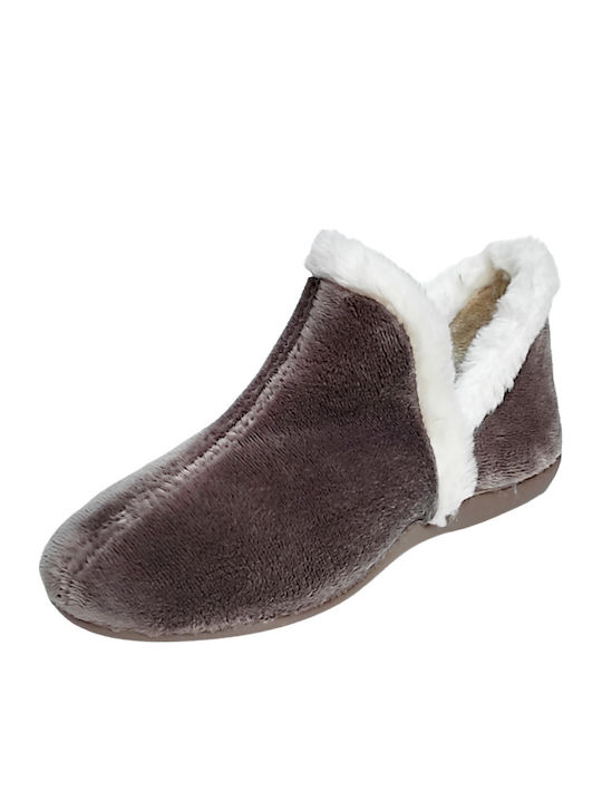 Closed Women's Slippers Gray