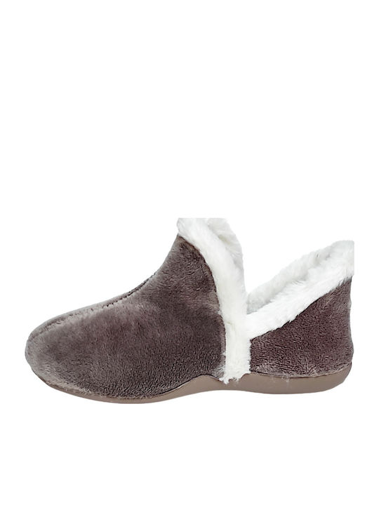 Closed Women's Slippers Gray