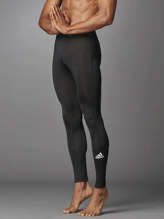 adidas Techfit Ανδρικό Αθλητικό Κολάν Compression Μακρύ Μαύρο