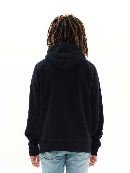 Cardigan With Hood Navy Blue