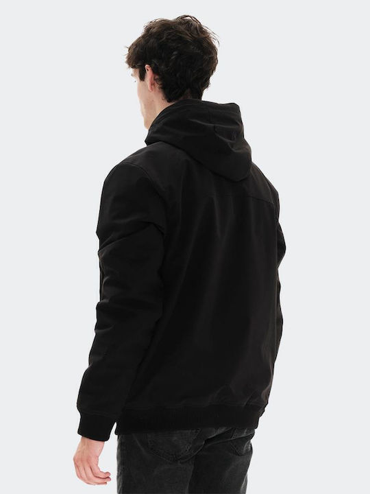 Jacket Bomber Waterproof Black