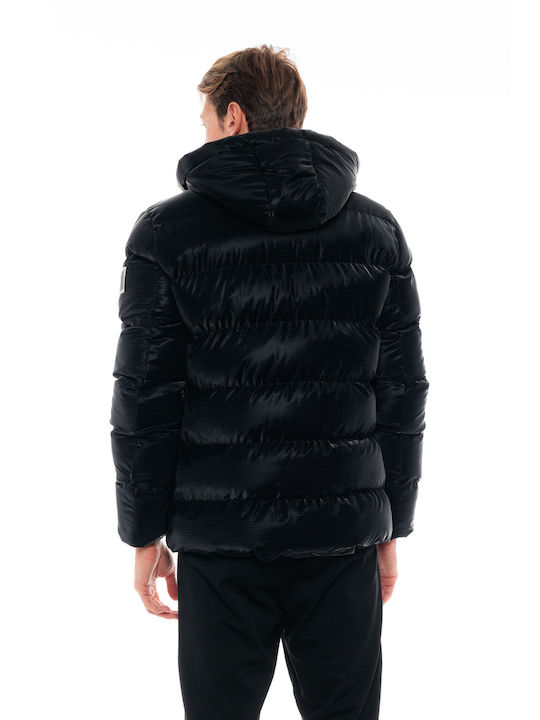 Biston Men's Winter Puffer Jacket Black