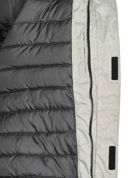 Winter Jacke Parka Asphalt Melange Gray