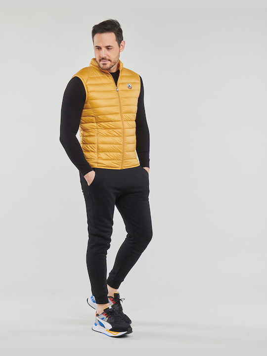 Jott Tom Ärmellos Herren Jacke Puffer Gelb