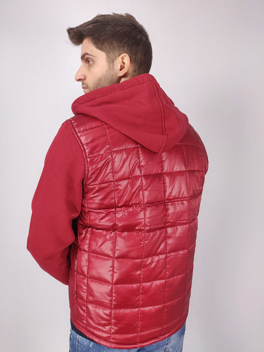 Arma Men's Winter Puffer Jacket Red