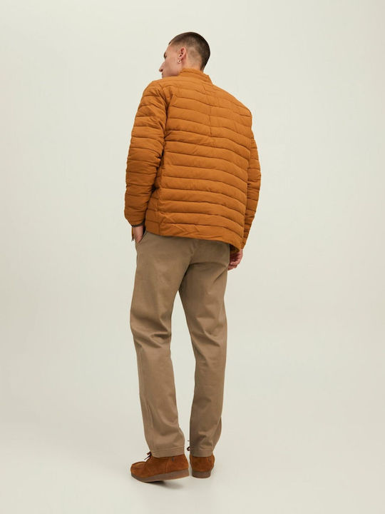 Jacket Puffer Windproof Tabac Brown