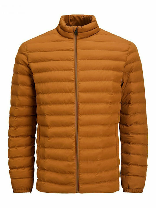 Jacket Puffer Windproof Tabac Brown