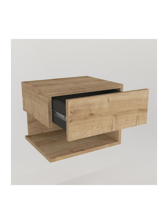 Abell Wooden Bedside Table 40x35x32cm