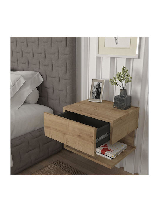 Abell Wooden Bedside Table 40x35x32cm