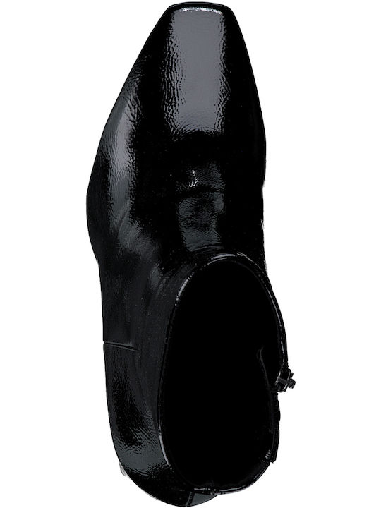 Stiefeletten Damen aus Lackleder Schwarz