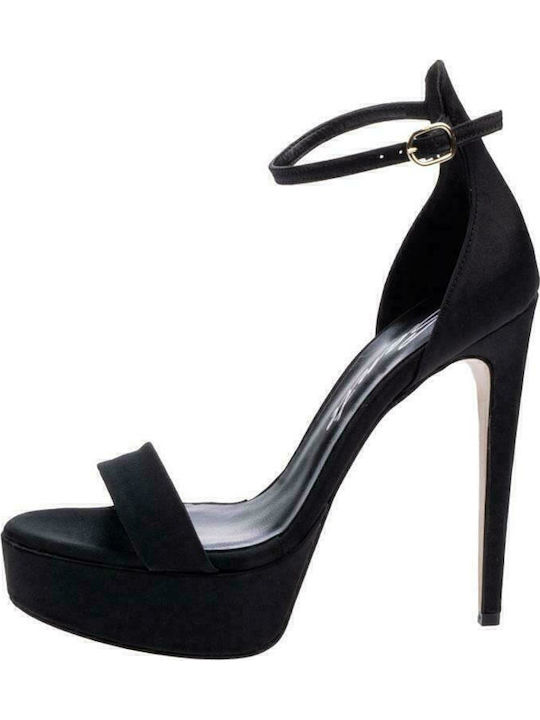 Fabric Sandals Black
