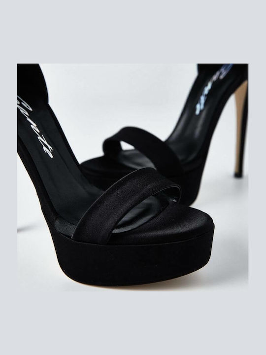 Fabric Sandals Black