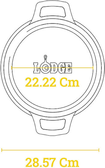 Lodge Chef Collection Dutch Oven 14.37x28.57cm 2Stück