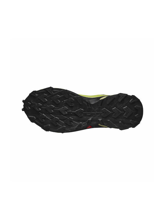 Supercross 4 GTX Sport Shoes Trail Running Waterproof with Gore-Tex Membrane Black / Leek Green / Acid Lime