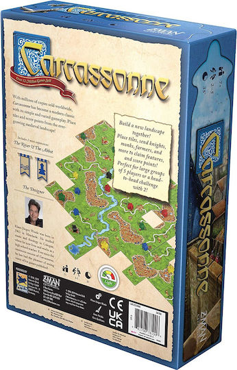 Επιτραπέζιο Παιχνίδι Carcassonne (New Edition) για 2-5 Παίκτες 7+ Ετών (EN) Z-Man Games