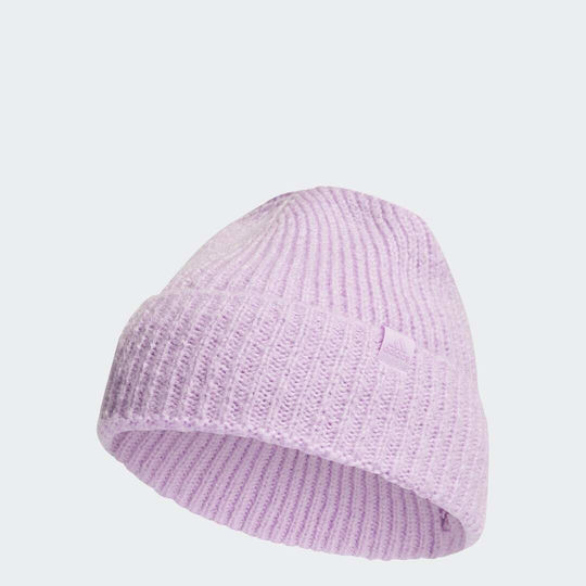Beanie Beanie Knitted in Lilac color