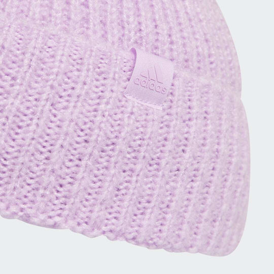Beanie Beanie Knitted in Lilac color