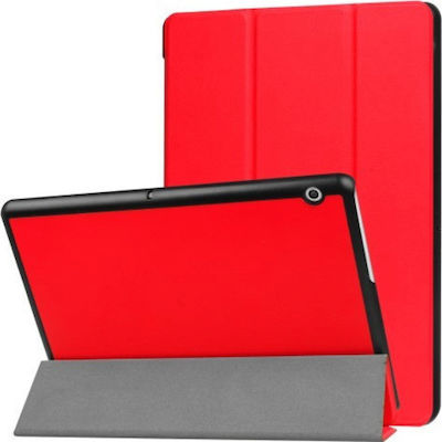 Tri-Fold Flip Cover Synthetic Leather Red (MediaPad T5 10)