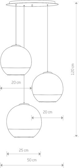 Nowodvorski Globe Plus Hängelampe Silber