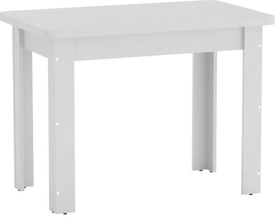 Celeste Masă Bucătărie Alb 100x60x73.5buc
