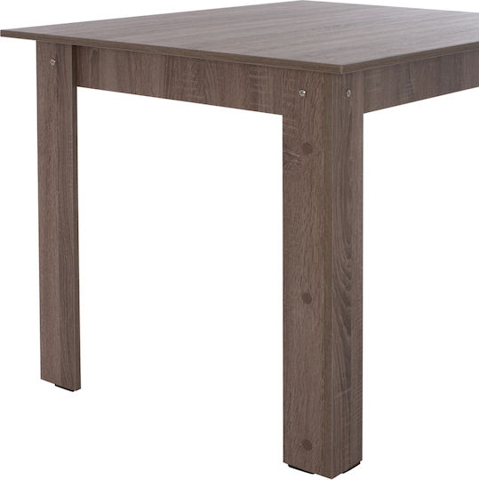 Sonama Oak Truffle Τραπέζι Κουζίνας Ξύλινο Σταχτί 110x80x77εκ.