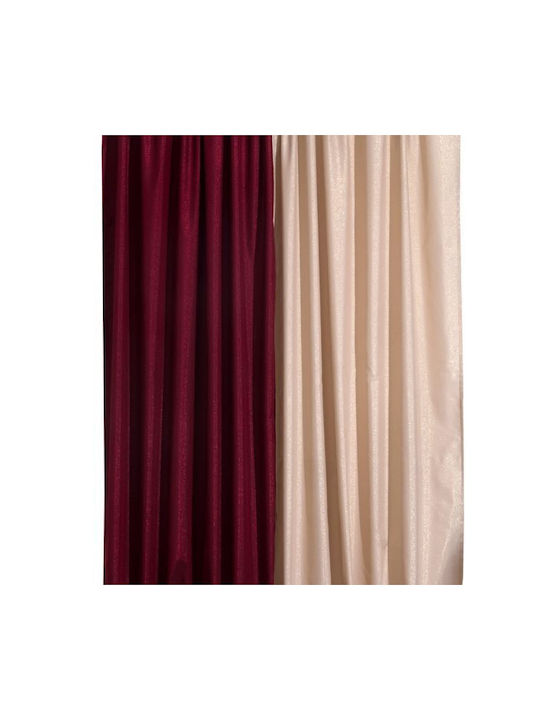 Viopros Viopros Vorhänge Mit Bleistiftfalten Rote 280x270cm