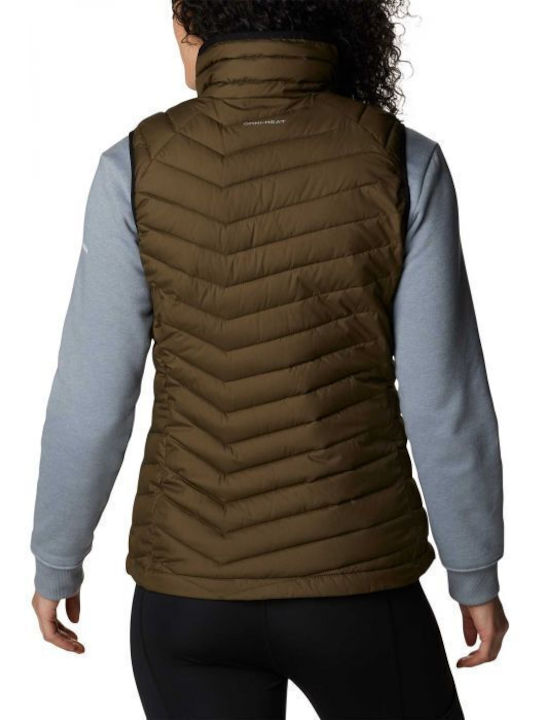 Columbia Women's Short Puffer Jacket for Winter Khaki