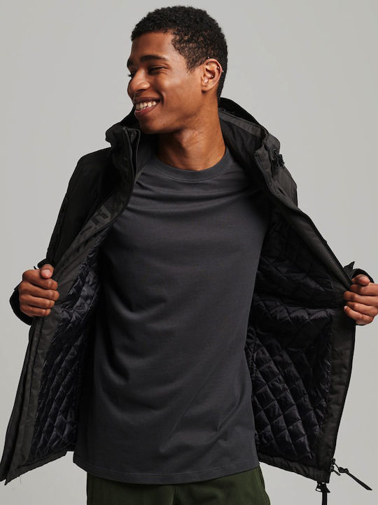 D3 Ultimate Microfibre Winter Jacket Windproof Black