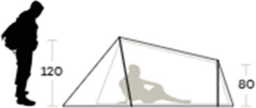 Ferrino Lightent Sling 3 Camping Tent Tunnel Mountaineering Khaki with Double Cloth 3 Seasons for 3 People Waterproof 2000mm 290x170x120cm