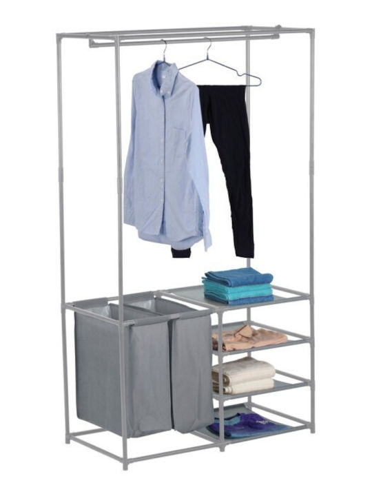 Confortime Metallic Garment Rack Gray 87x43.5x163.5cm