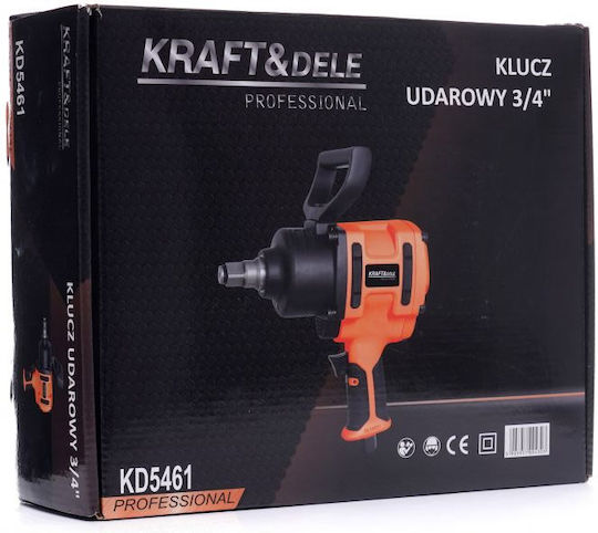 Kraft & Dele KD5461 Luftschlagschrauber 3/4" mit Maximalem Drehmoment 249,83kgm