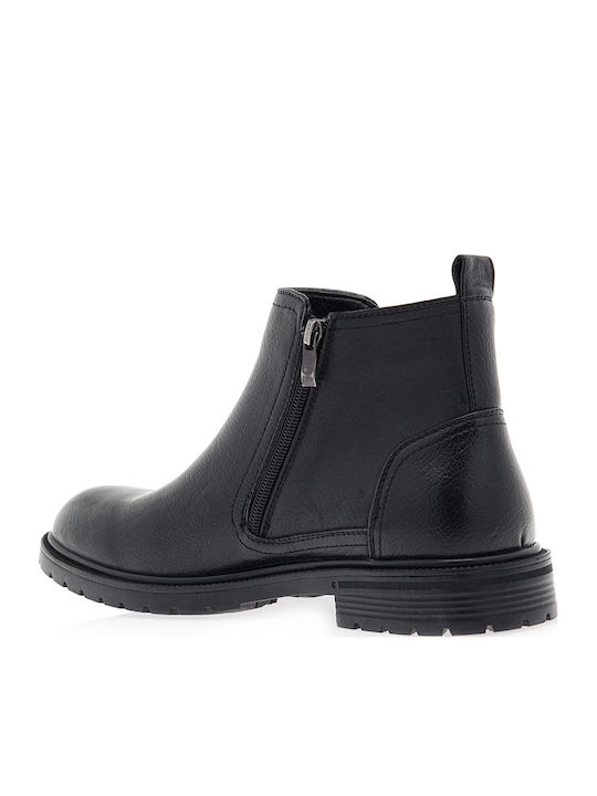 Black Men's Boots Anatomical with Zipper