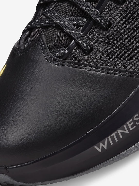 Lebron 19 Ниски Баскетболни обувки Черно / Университетско Злато / Димящо Сиво