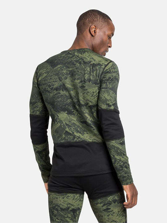 Odlo Whistler Eco Bluza termică pentru bărbați cu mâneci lungi Verde