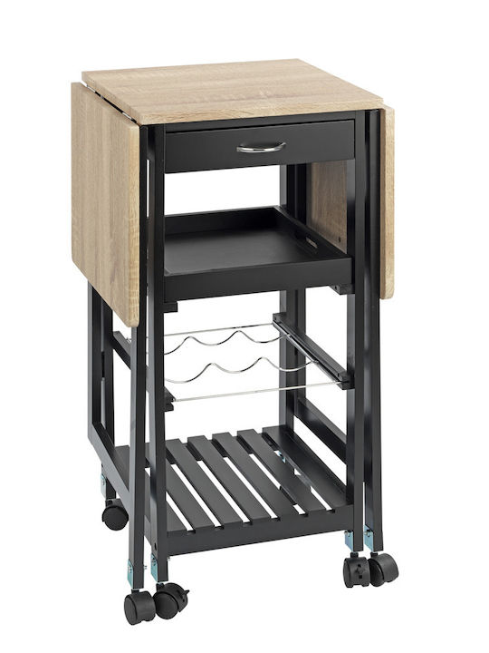 Wenko Freistehend Weinkeller Metallisch für 3 Flaschen Mehrfarbig 97x37x77εκ.