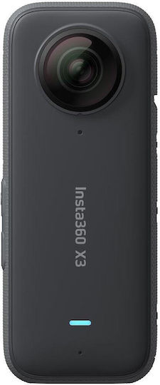 Insta360 X3 Action Camera 5K 360° Capture Underwater with Touch Screen 2.29" and Wi-Fi Black